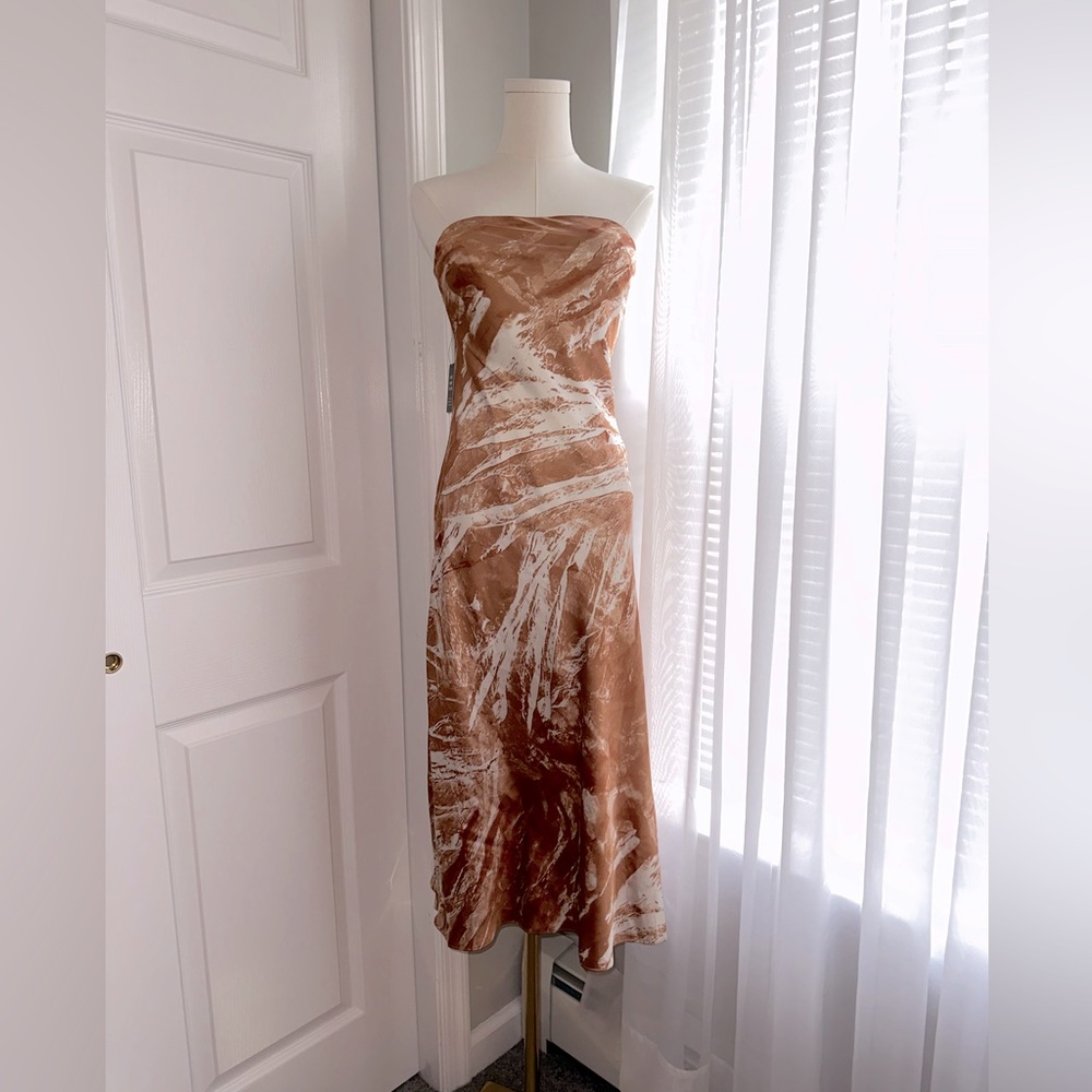 Express NWT satin midi dress